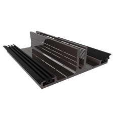 Алюмінієвий з“єднувальний профіль База АПБ-60, коричневий RAL-8017, (6м)