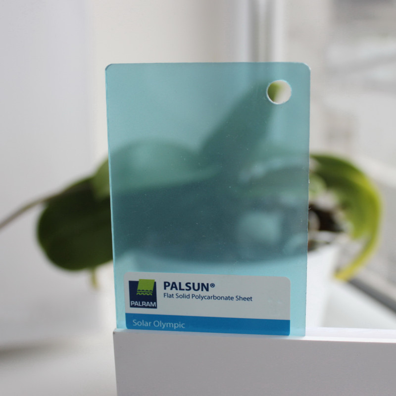 Монолітний полікарбонат Бірюзовий PALSUN 4 мм Solar Olympic 2050x1523 мм