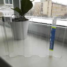 Профільований полікарбонат Suntuf Greca76 0,8 мм Прозорий 1260x6000 мм