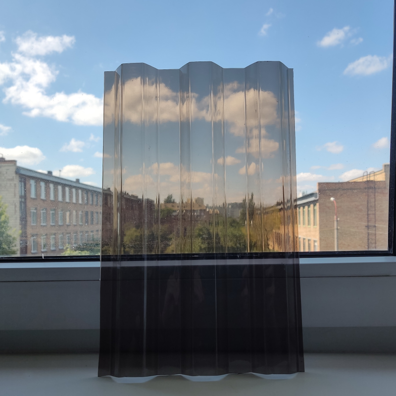 Профільований полікарбонат Toplight Greca76 0,8 мм Бронза 1265x3000 мм