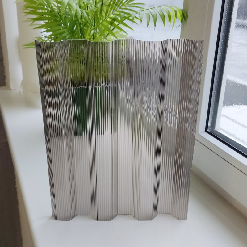 Профільований полікарбонат Toplight Greca 76 0,9 мм Бронза, ребристий 1040x3000 мм