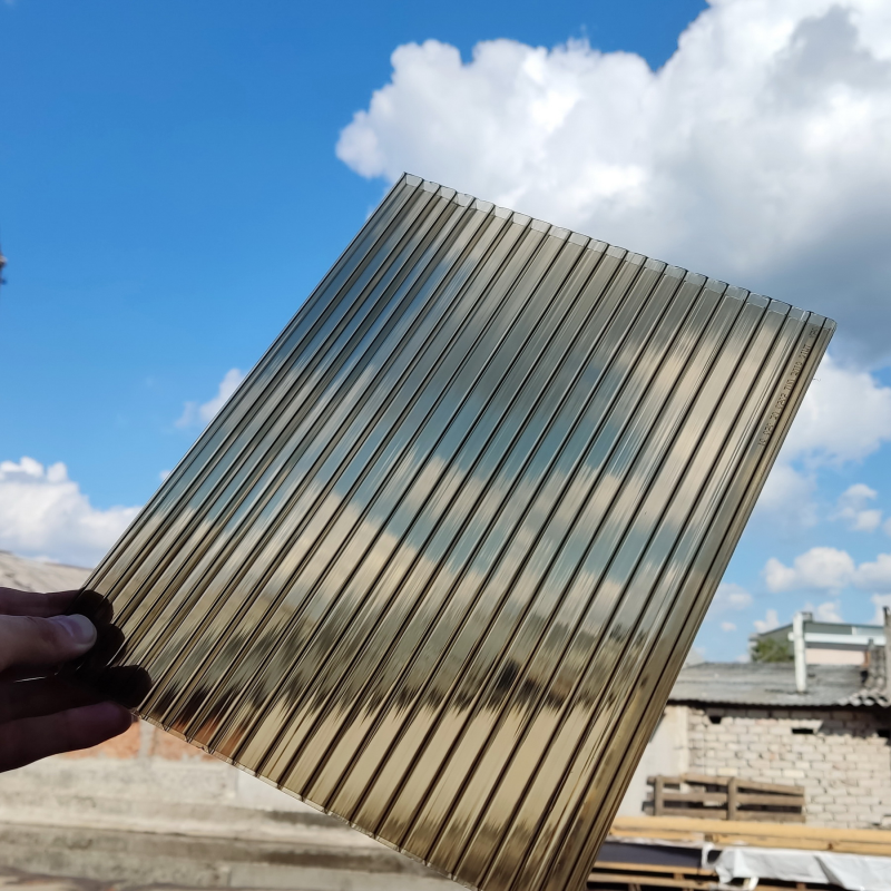 Полікарбонат сотовий SUNLITE 10 мм Бронза 2100x12000 мм