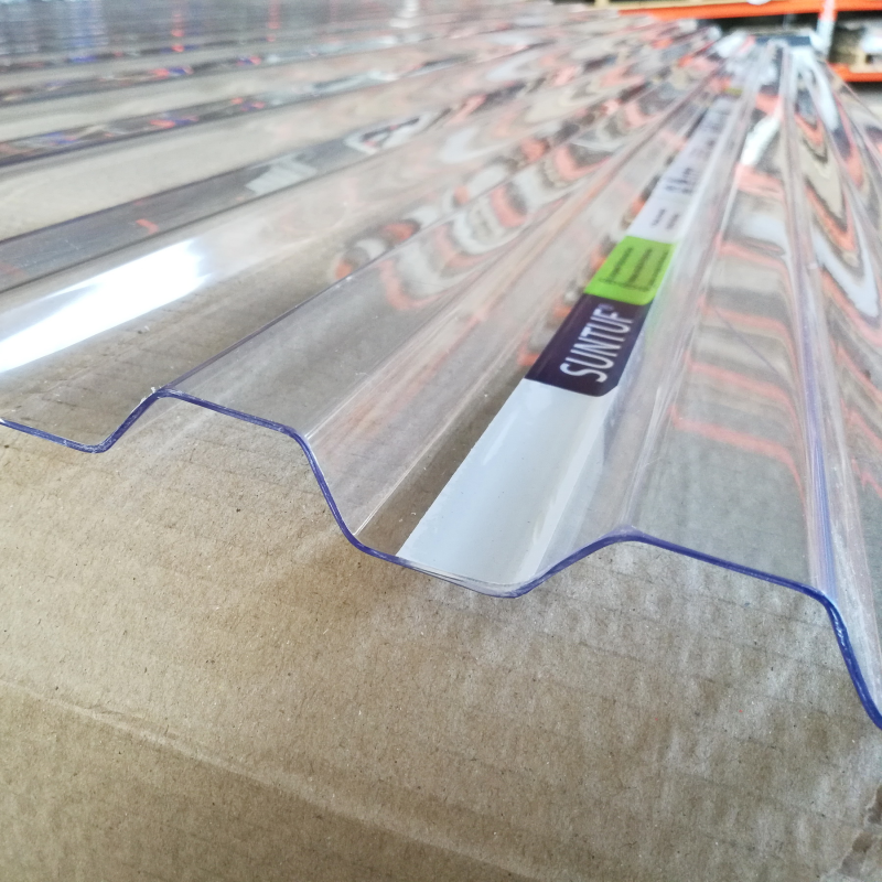 Профільований полікарбонат Suntuf Greca76 1,2 мм Прозорий шифер 1260x6000 мм