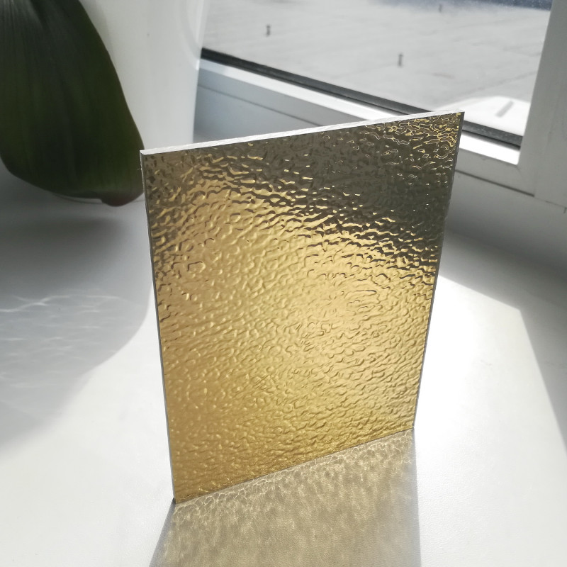 Монолітний полікарбонат колотий лід PALSUN 4 мм Бронза EMBOSSED 2050x4000 мм