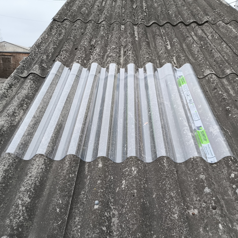 Прозорий полікарбонатний шифер 8 хвильовий Suntuf Big