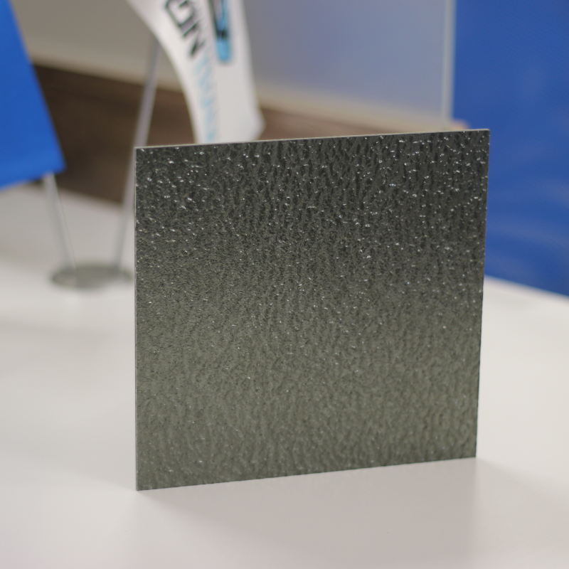 Монолітний полікарбонат PALSUN 3 мм Embossed Grey (колотий лід графіт) 2050x6100 мм