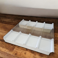 Профільований полікарбонат 1,5 мм, 1040*6500 мм, прозорий, TOPLIGHT Isopan Isocop 250/40