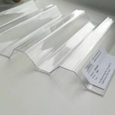 Прозорий полікарбонат шифер Toplight Greca76 1,4 мм Прозорий 1265x6000 мм