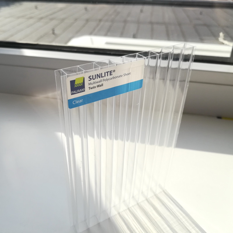 Полікарбонат сотовий SUNLITE 8 мм Прозорий 2100x6000 мм