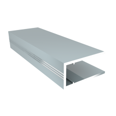 Профіль алюмінієвий торцевий АПТ-8 мм, нефарбований (4,2м)