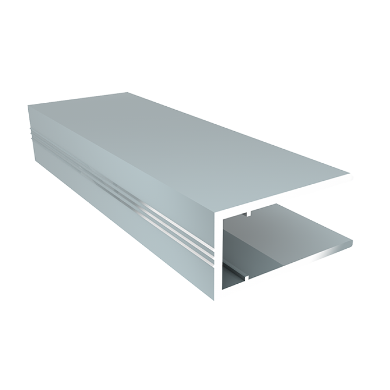 Профіль алюмінієвий торцевий АПТ-8 мм, нефарбований (4,2м)