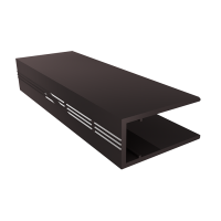 Профіль алюмінієвий торцевий АПТ-8 мм, RAL-8017 (4,2м)