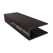 Профіль алюмінієвий торцевий АПТ-8 мм, RAL-8017 (2,1м)