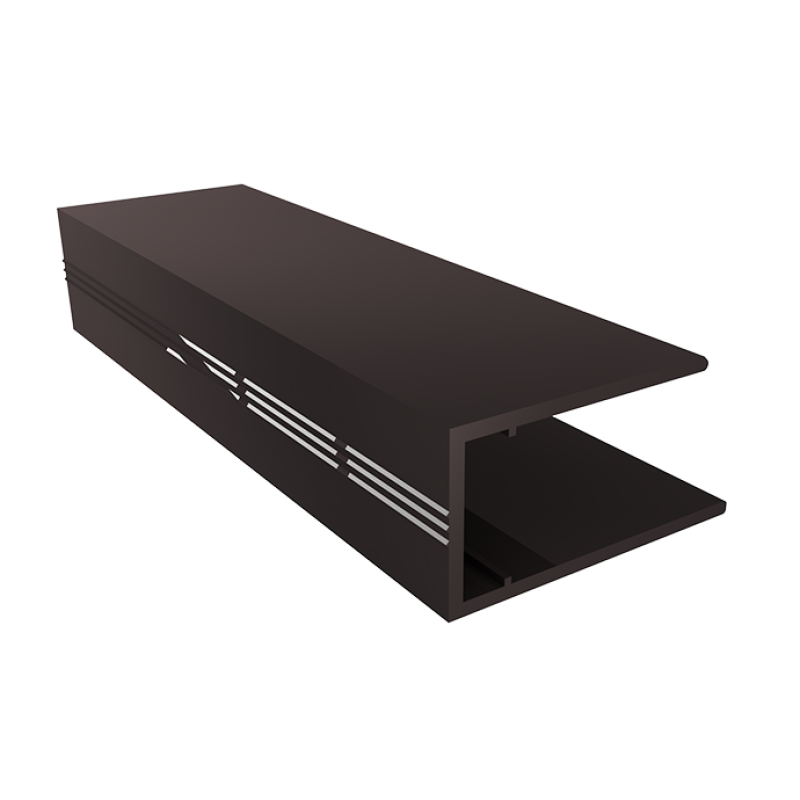 Профіль алюмінієвий торцевий АПТ-10 мм, RAL-8017 (4,2м)