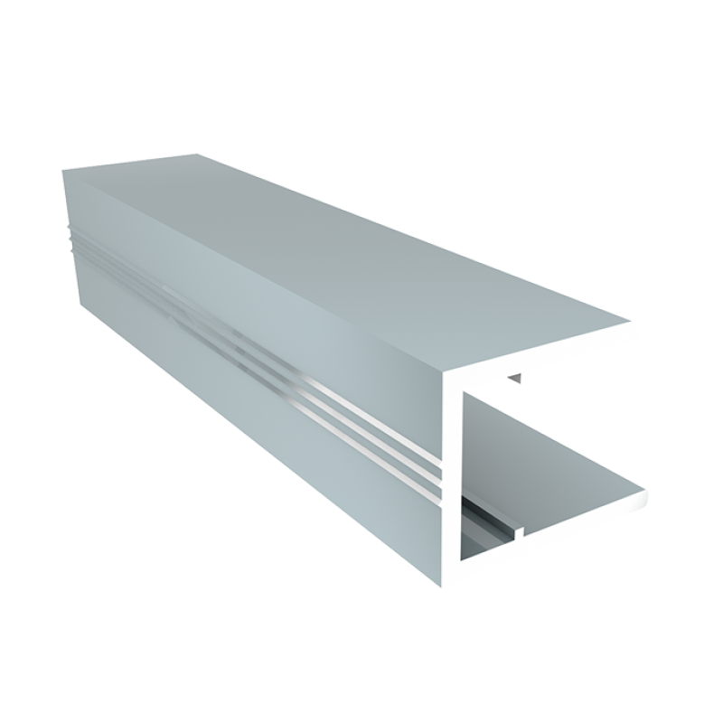 Профіль алюмінієвий торцевий АПТ-16 мм, нефарбований (4,2м)