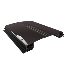 Профіль алюмінієвий прижимна кришка АПК-50, коричневий RAL-8017, (3м)